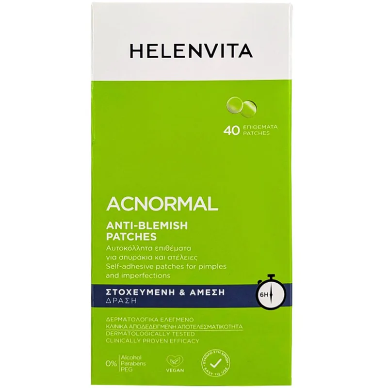 Helenvita Acnormal Anti-Blemish Patches Αυτοκόλλητα Επιθέματα για Σπυράκια & Ατέλειες 40 Τεμάχια