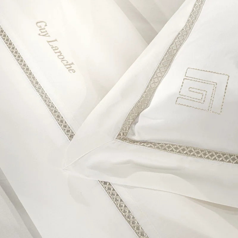 Σεντόνια King Size (Σετ) 270X280 Guy Laroche Blend Ecru Χωρίς Λάστιχο (270x280)