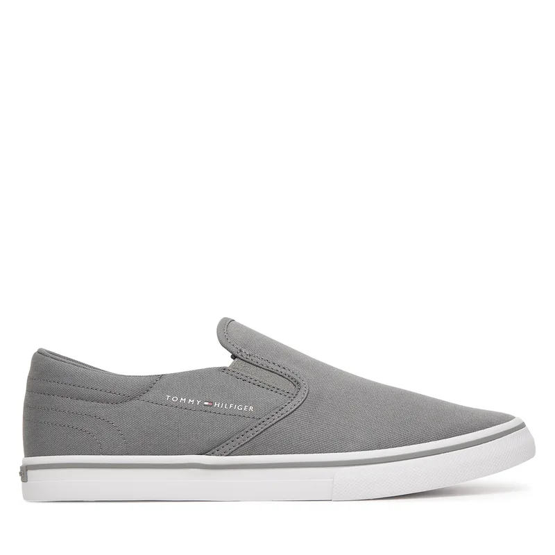Πάνινα παπούτσια Tommy Hilfiger Vulc Core Slip On FM0FM05689 Γκρι