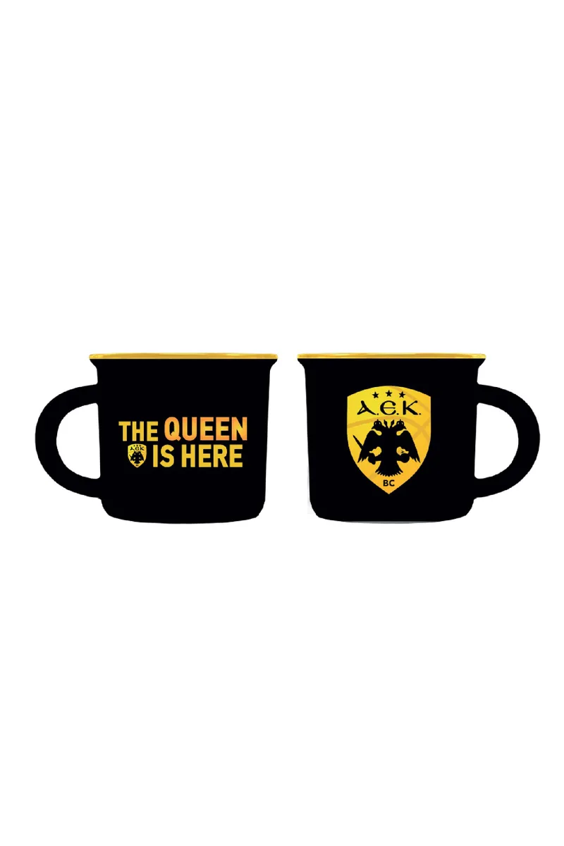 Κούπα espresso: ΑΕΚ Μπάσκετ 2 / μαύρη The Queen Is Here