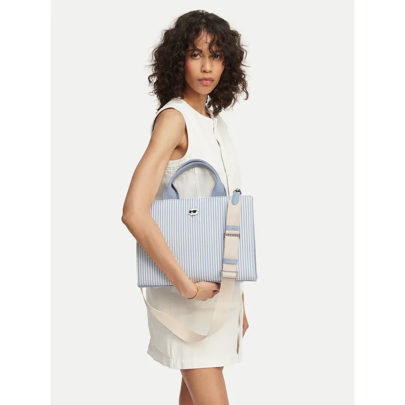 Τσάντα KARL LAGERFELD B2W50028 Ανοιχτό μπλε