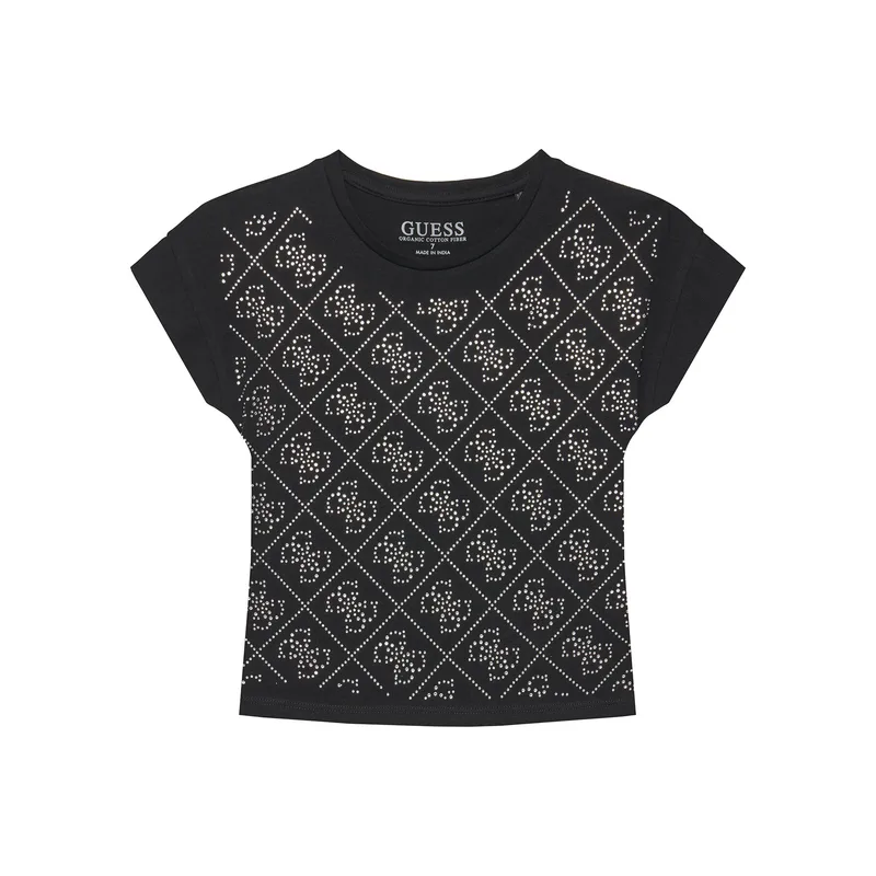 Guess T-Shirt J5YI37 K6YW4 Μαύρο Regular Fit