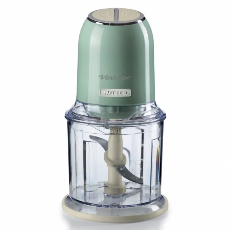 Κόφτης Ariete VINTAGE 0438/04, 400W, 600 ml, 2 ταχύτητες, Ανοξείδωτο, Διαβαθμισμένο κύπελλο, Πράσινο