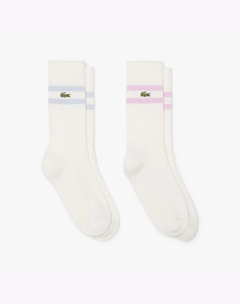 LACOSTE ΚΑΛΤΣΕΣ ΣΕΤ 2 ΤΕΜ SOCKS 3RA6842-22I OffWhite
