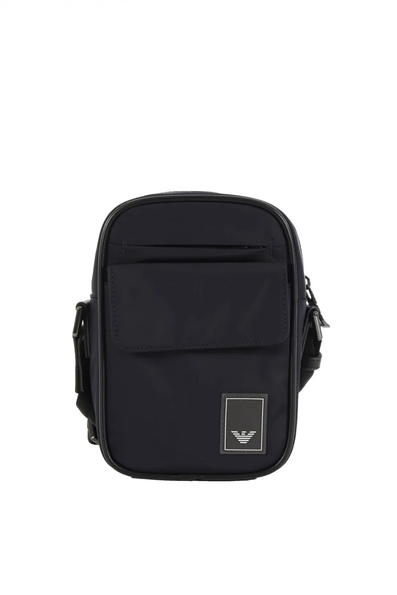 EMPORIO ARMANI ΤΣΑΝΤΑΚΙ CROSSBODY LOGO ΜΠΛΕ