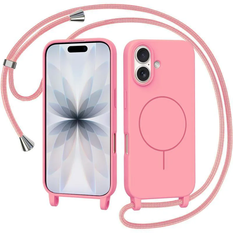Θήκη Orso Soft Κορδόνι Magsafe Ροζ iPhone 17