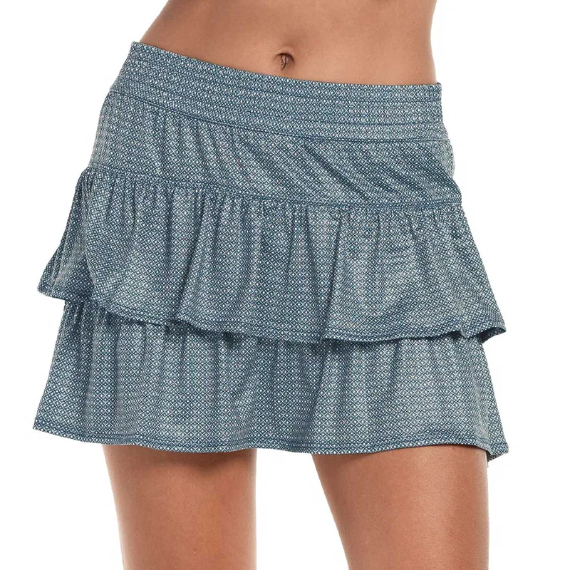 Lucky In Love Royal Palm High Waist Women's Tennis Skirt