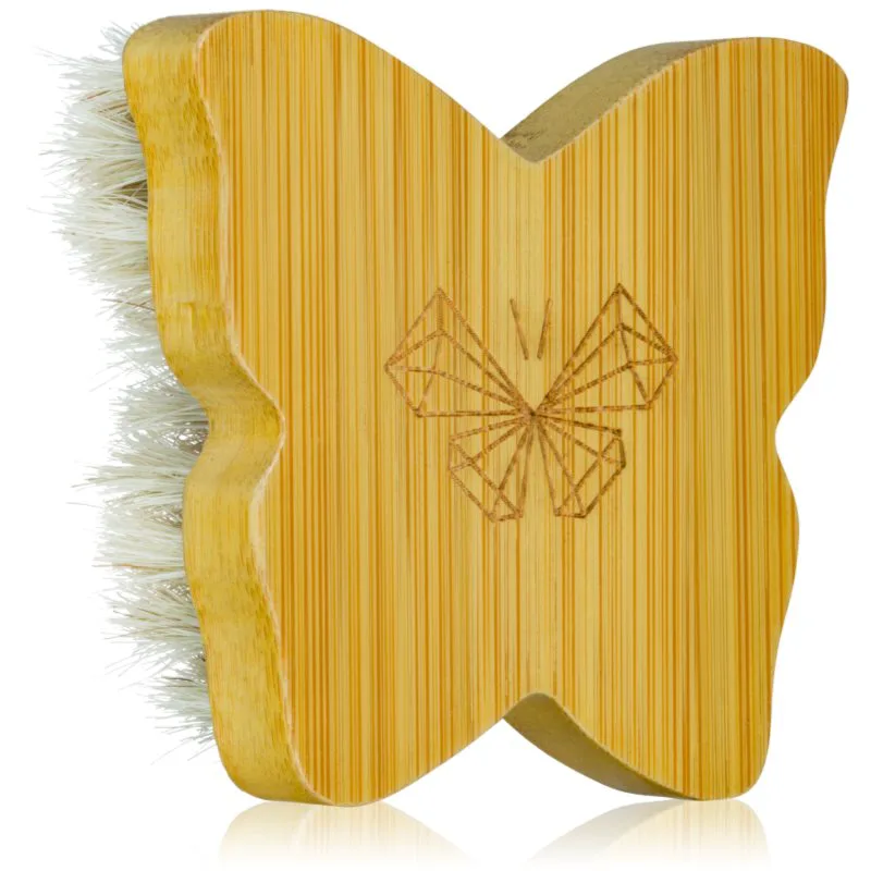 Crystallove Bamboo Butterfly Agave Face Brush Travel Size βούρτσα για μασάζ Για το πρόσωπο κα το ντεκολτέ 1 τμχ