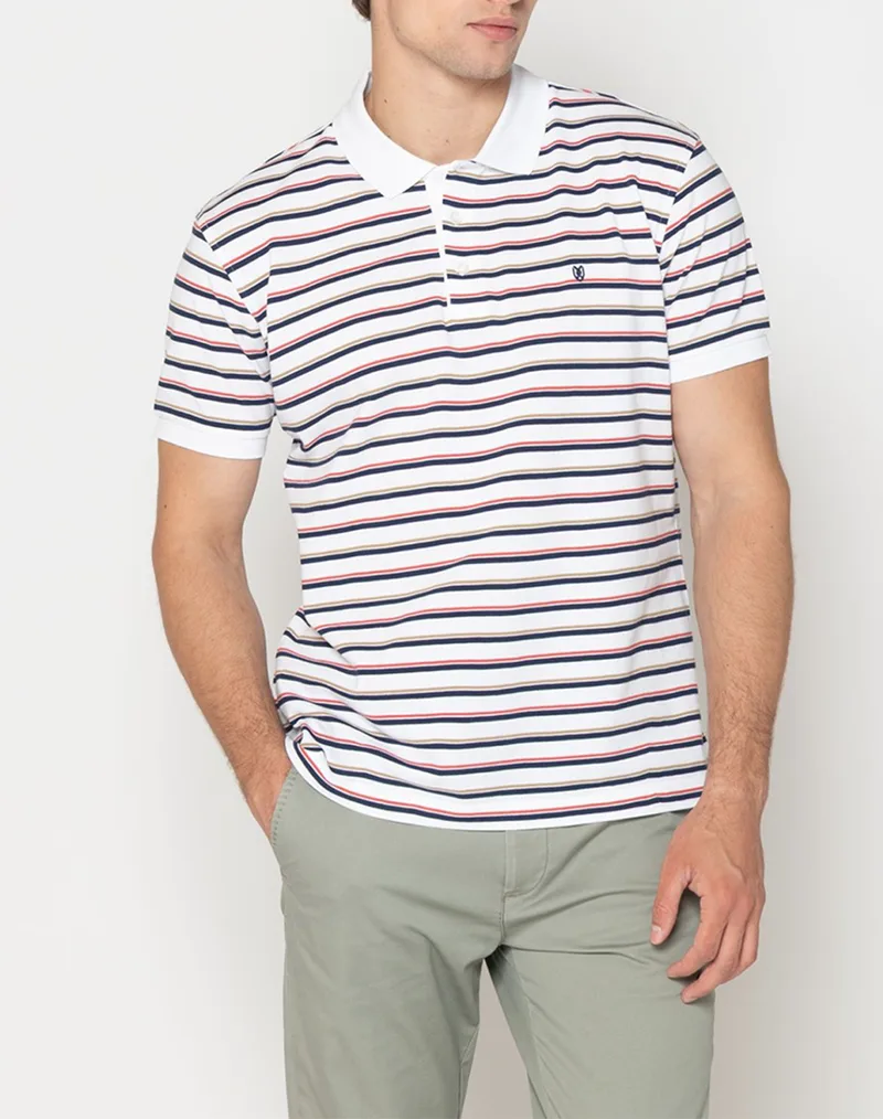 THE BOSTONIANS ΜΠΛΟΥΖΑ ACORN POLO PIQUE REGULAR FIT 3PS4465-WHITE OffWhite
