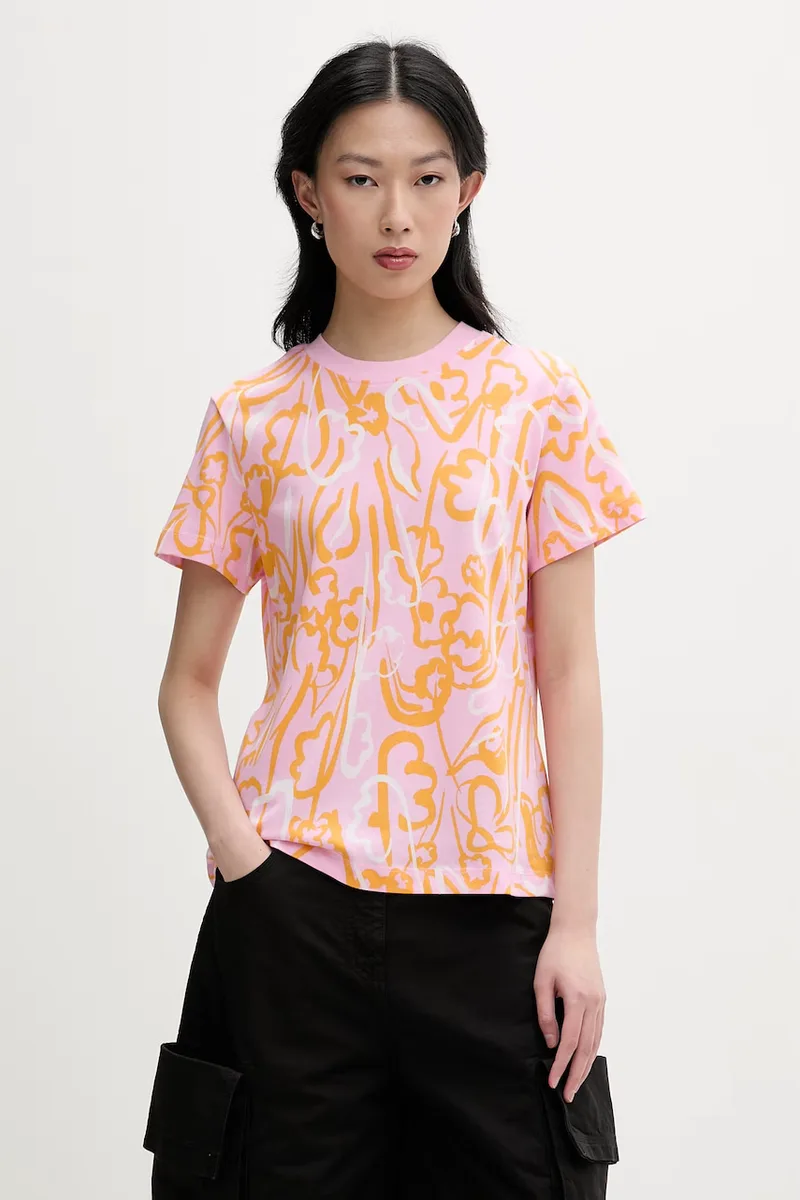 Marimekko t-shirt γυναικείο με βαμβάκι