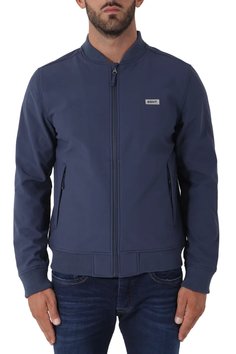 Μπουφάν Basehit Με Rib 182.BM11.20-BD-MIDNIGHT-BLUE Ανδρικό