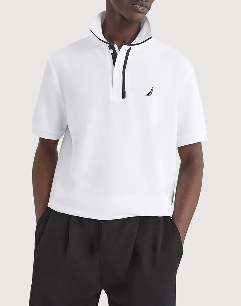 NAUTICA ΜΠΛΟΥΖΑ ΠΟΛΟ ΚΜ Pelagia Polo Shirt 3NCN1V03946-908 White
