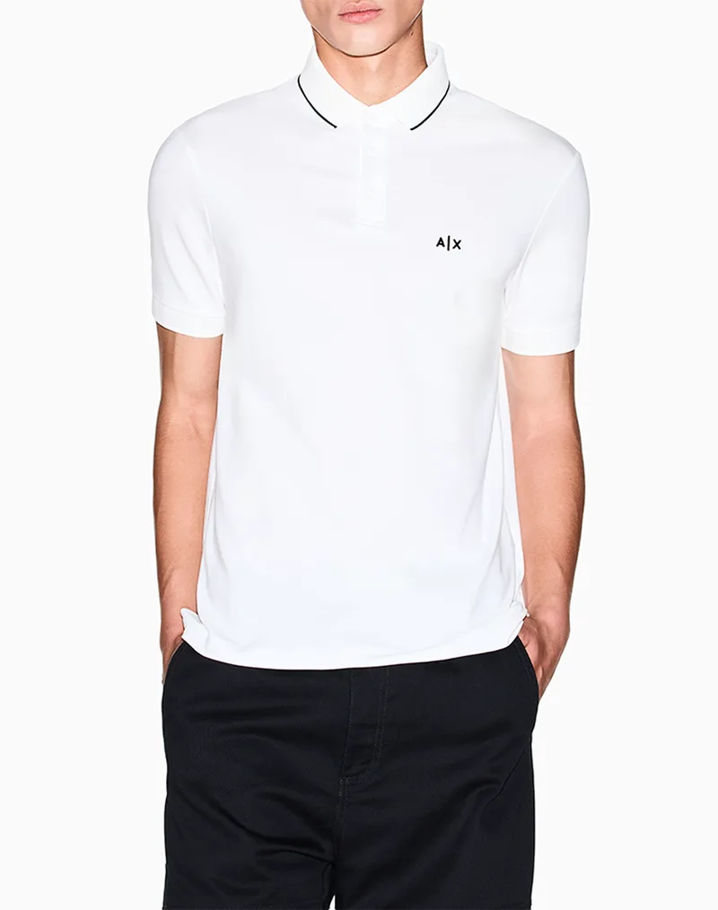 ARMANI EXCHANGE POLO SHIRT XM001289AF10363-U0009 White