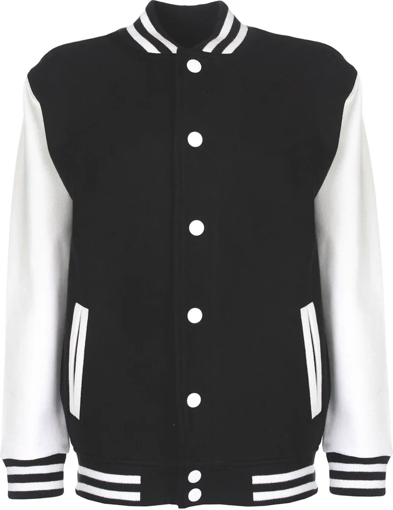 Παιδικό Varsity Jacket FV002 FDM Black/White