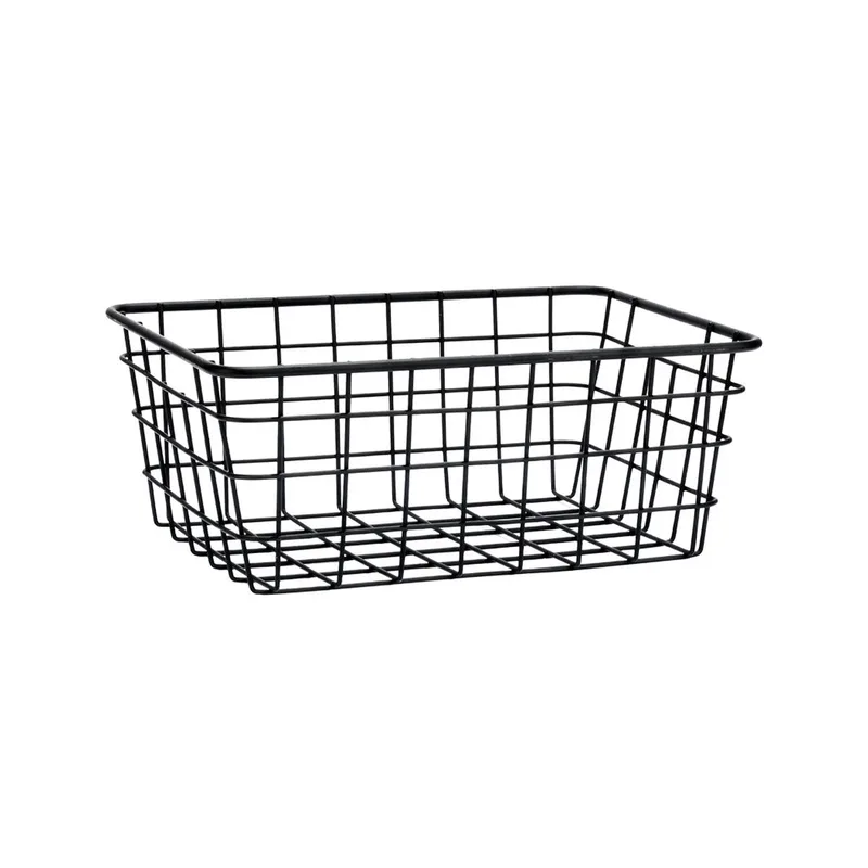 Καλάθι Οργάνωσης Μαύρο Μέταλλο 22x16x12cm Estia 01-26714