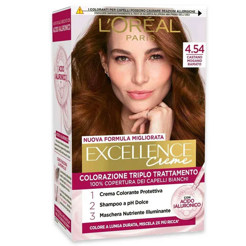 L'Oreal Excellence Triple Treatment Color No. 4.54