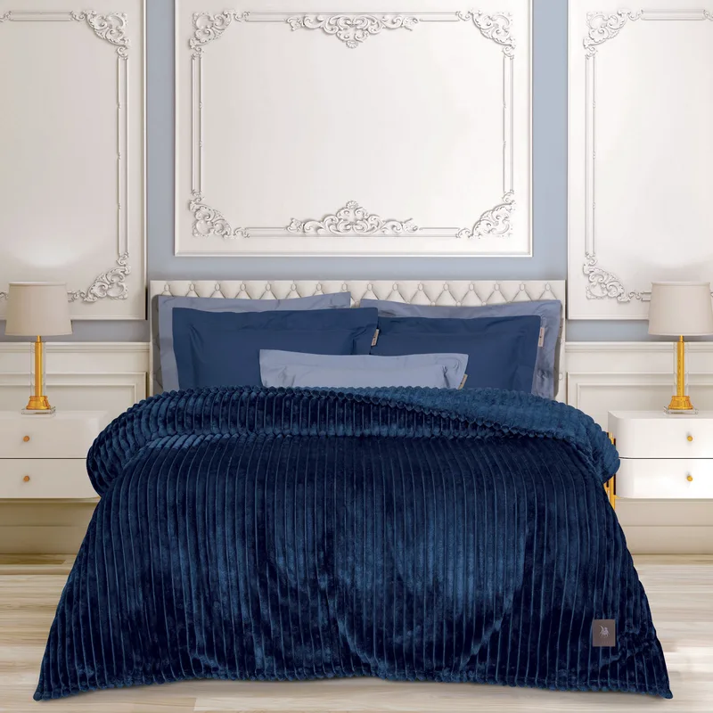 Κουβέρτα Fleece Υπέρδιπλη 220x240εκ. Essential 3487 Μπλε Greenwich Polo Club (Ύφασμα: Polyester, Χρώμα: Μπλε, Μέγεθος: Υπέρδιπλα) - Greenwich Polo Club - 220588203487