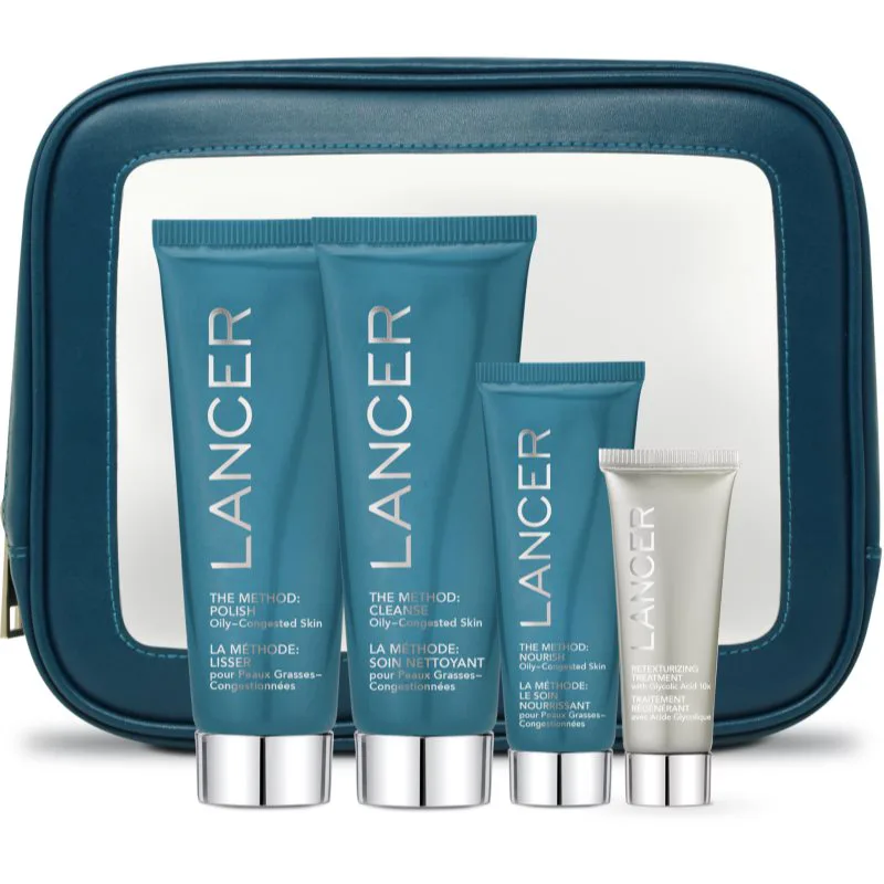 LANCER THE METHOD INTRO KIT Oily-Congested Skin σετ δώρου για λιπαρή επιδερμίδα