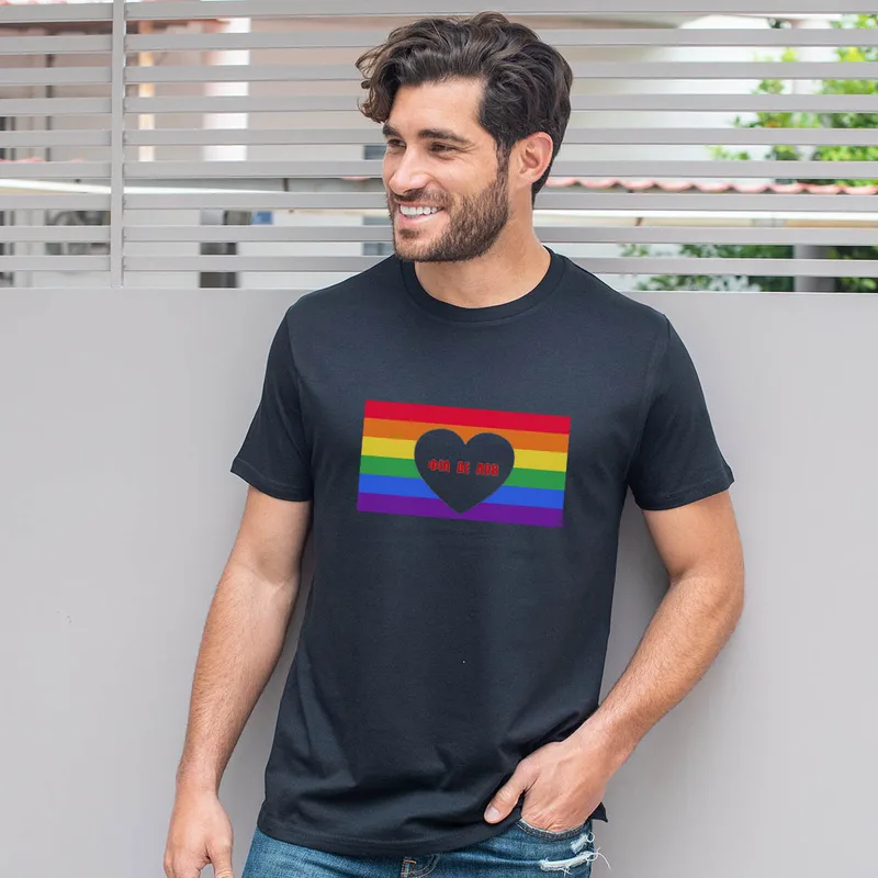 ΦΙΛ ΔΕ ΛΟΒ- Organic Vegan T-Shirt Unisex - Μαύρο - M
