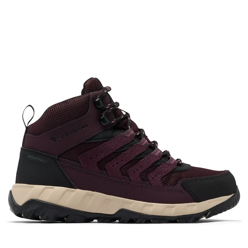 Παπούτσια πεζοπορίας Columbia Strata Trail Mid 2078561 Κόκκινο