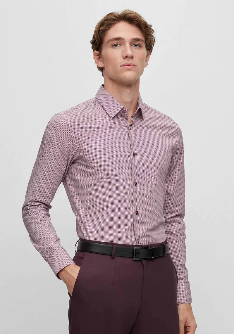BOSS Πουκάμισο της σειράς H Hank - 50502751 602 Dark Red