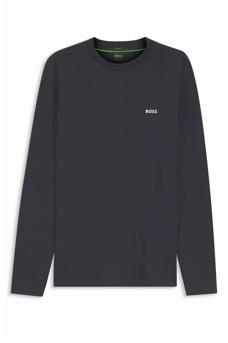 BOSS ATHLEISURE T-SHIRT Tee Long ΜΠΛΕ