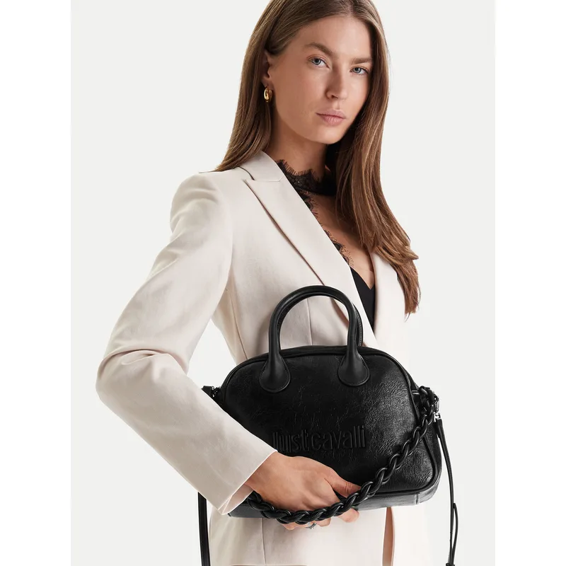 Τσάντα Just Cavalli 80RA4BC5 ZSD86 Μαύρο
