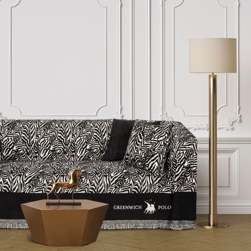 ΡΙΧΤΑΡΙ ΤΡΙΘΕΣΙΟ GREENWICH POLO CLUB 3935 BLACK/TAUPE (180X300CM)