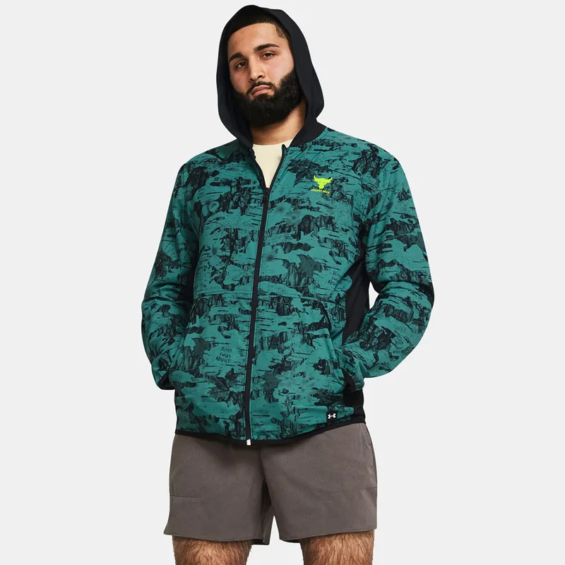 UNDER ARMOUR PROJECT ROCK ISO TIDE HYBRID JACKET ΠΡΑΣΙΝΟ