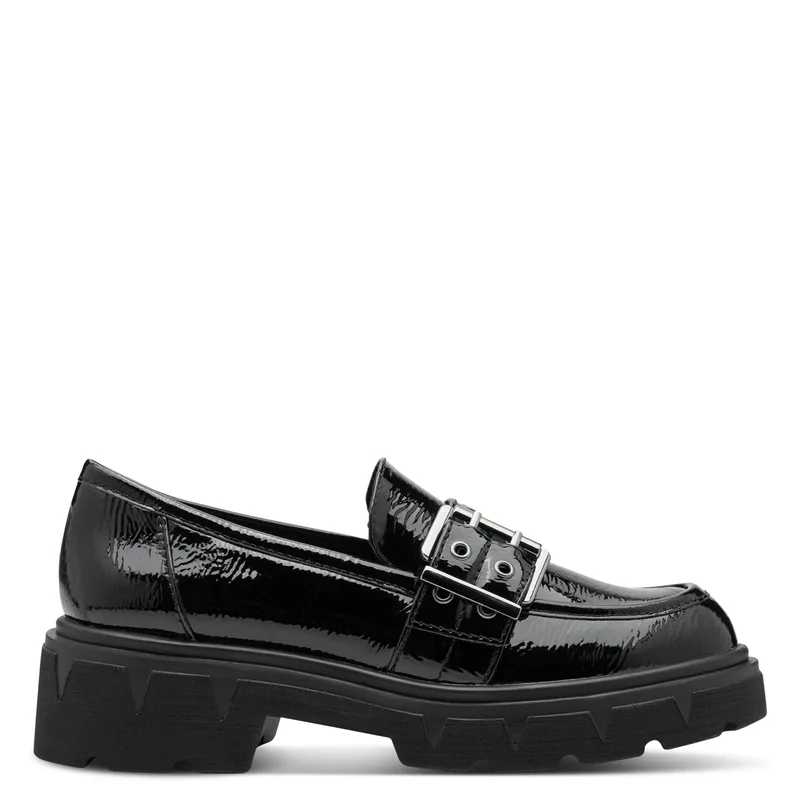 Γυναικεία Ανατομικά Loafers Marco Tozzi 2-24708-45-018 Μαύρα Λουστρίν