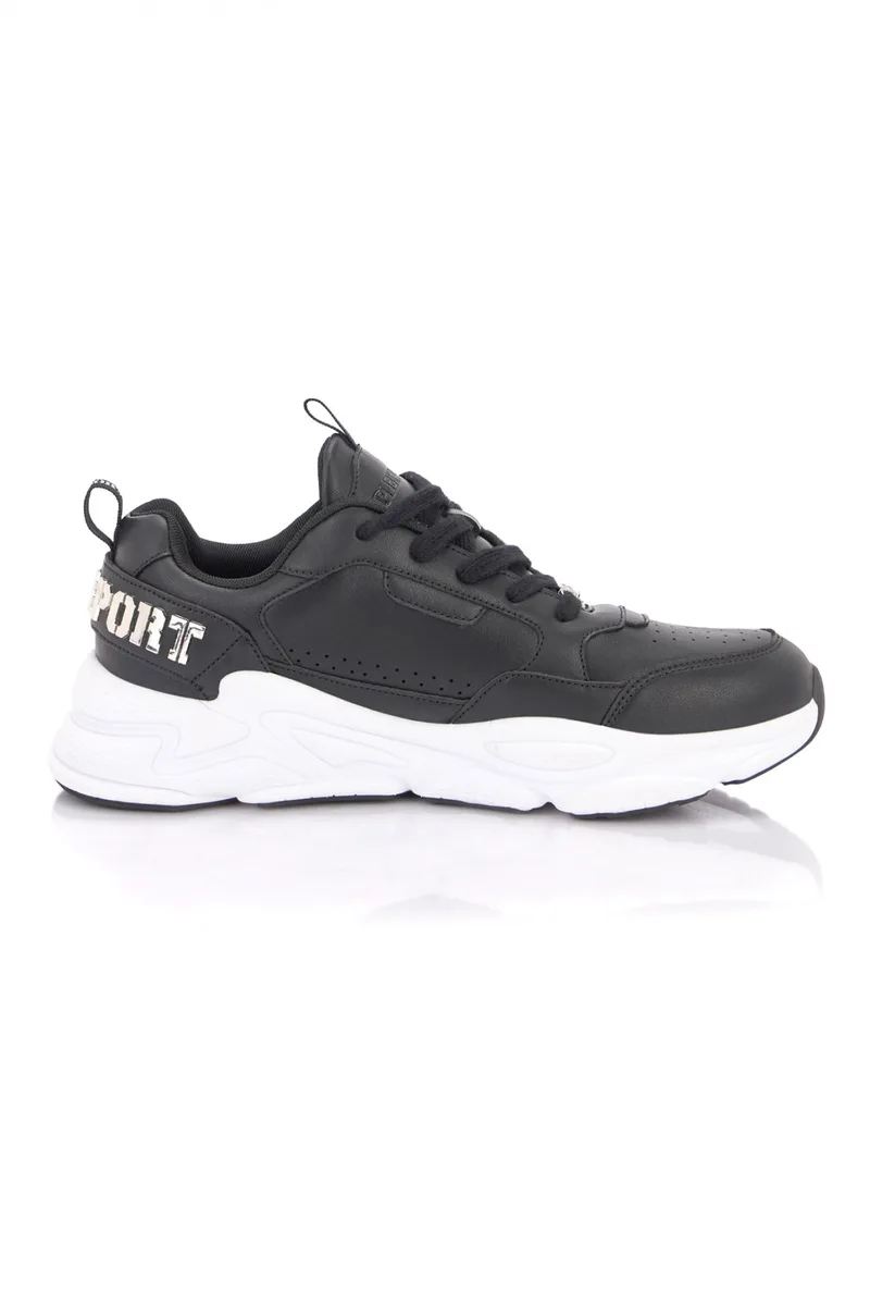 PLEIN SPORT ΠΑΠΟΥΤΣΙΑ SNEAKERS GHOST X ΜΑΥΡΟ-ΛΕΥΚΟ