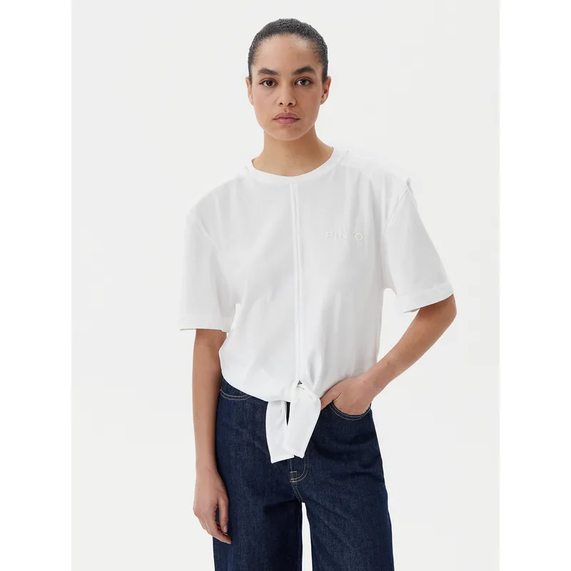 PINKO T-Shirt Tuca 105015 A2ID Λευκό Regular Fit