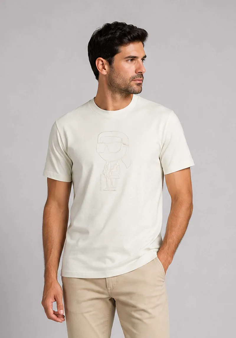 Karl Lagerfeld T Shirt Crewneck - 755040 563225 60 Off White
