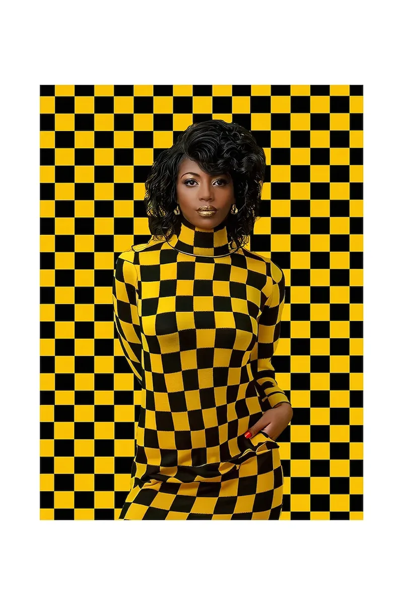 Έργο τέχνης σε ακρυλικό γυαλί a.i art HARTMAN Black Magic Woman 06