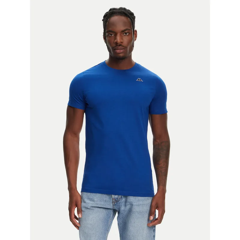 Robe di Kappa T-Shirt Luc 611187W Μπλε Regular Fit