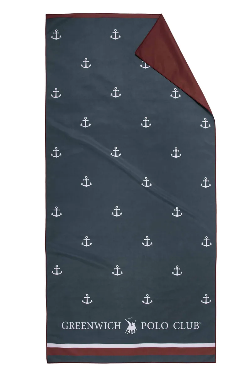 Greenwich Polo Club unisex πετσέτα θαλάσσης διπλής όψης 80 x 170 cm "5224" - 267801705224 Μπλε Σκούρο