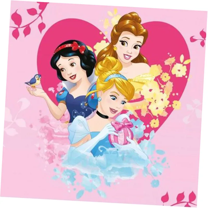 Παιδικό Πετσετάκι 30x30 Dimcol Disney 52 Princess 30x30