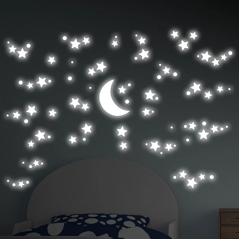 Αυτοκόλλητα Τοίχου Φωσφοριζέ Ango 18109 Starry