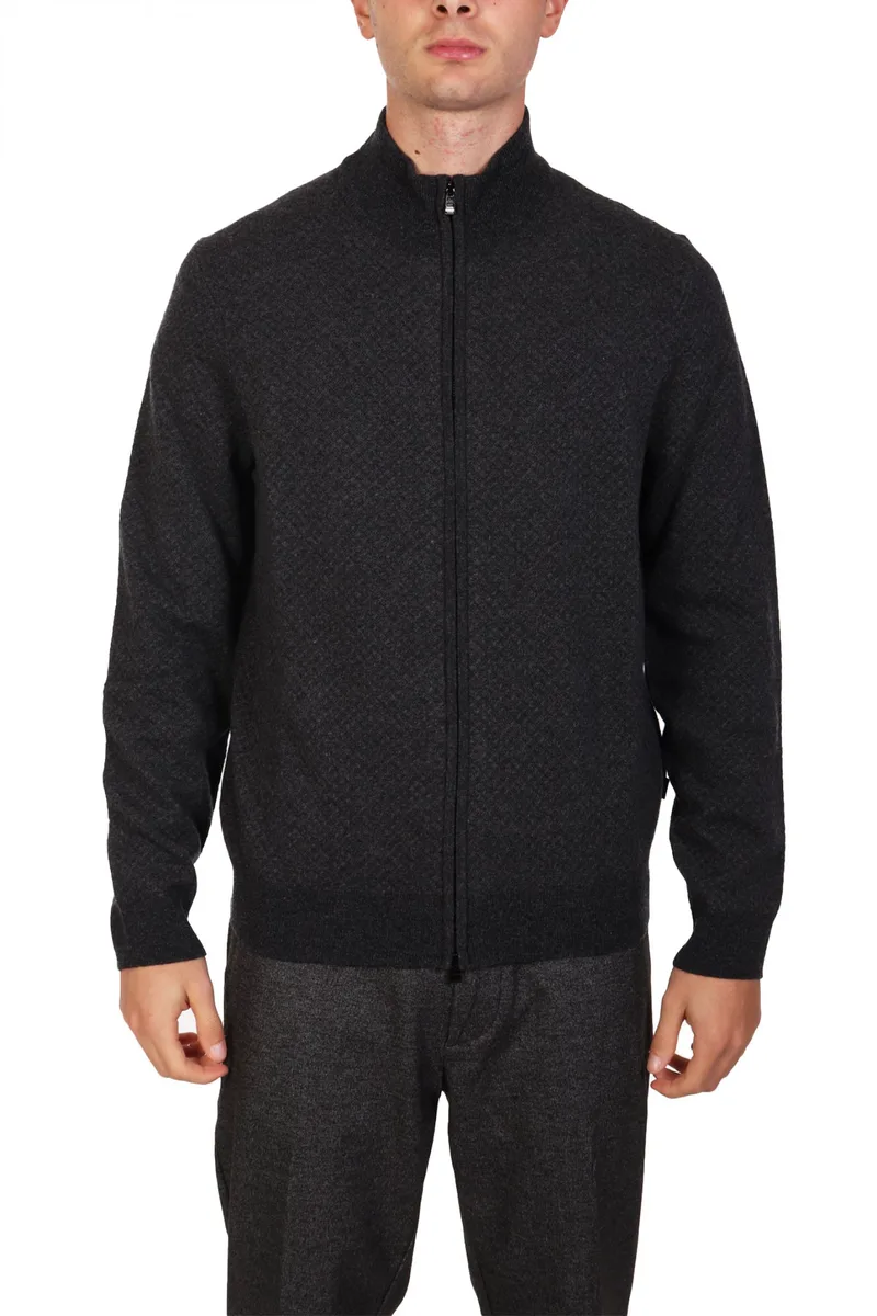 BOSS ΠΛΕΚΤΟ FULLZIP H-ELTORNO ΑΝΘΡΑΚΙ