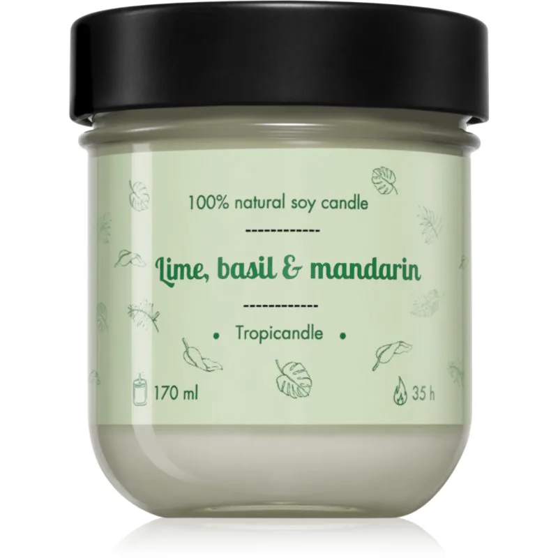 Tropicandle Lime, Basil & Mandarin αρωματικό κερί 170 ml