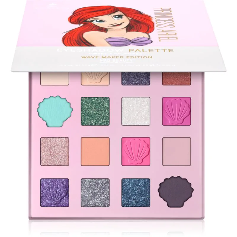 Mad Beauty Disney Princess Ariel Παλέτα σκιών για τα μάτια 19.8 γρ
