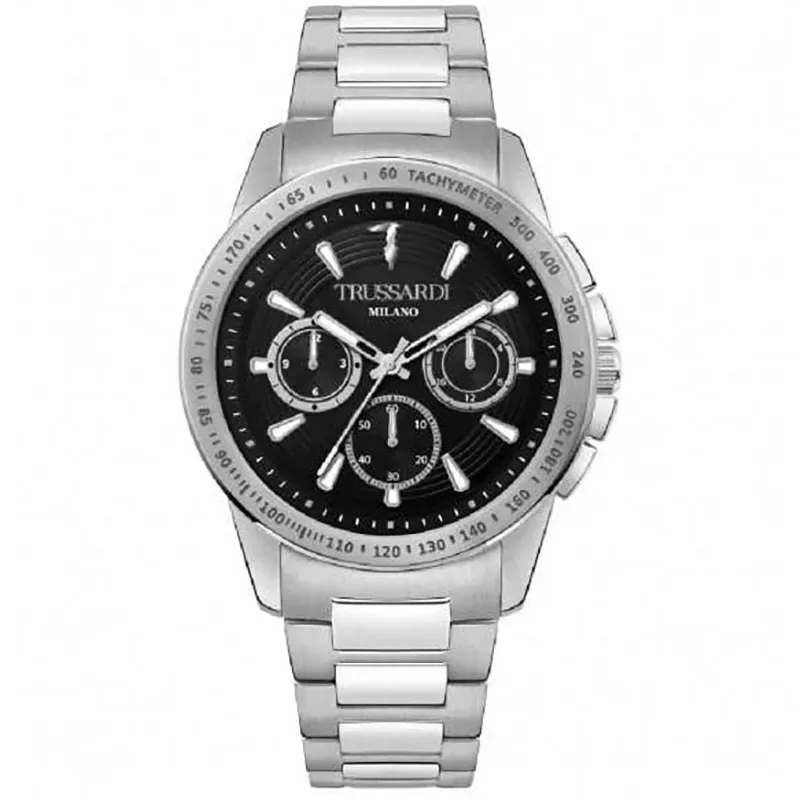 Ασημένιο ανδρικό ρολόι Trussardi T-Hawk R2453153004 R2453153004 Ατσάλι