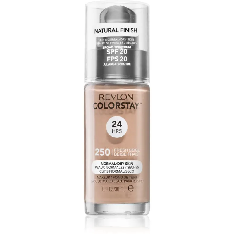 Revlon Cosmetics ColorStay™ SPF 20 μακράς διαρκείας μεικ απ για κανονική έως ξηρή επιδερμίδα απόχρωση 250 Fresh Μπεζ 30 ml