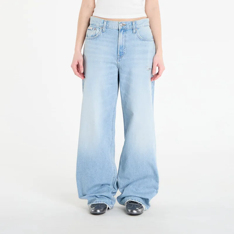 Τζιν Calvin Klein Jeans Low Rise Baggy Ramshead Blue 28