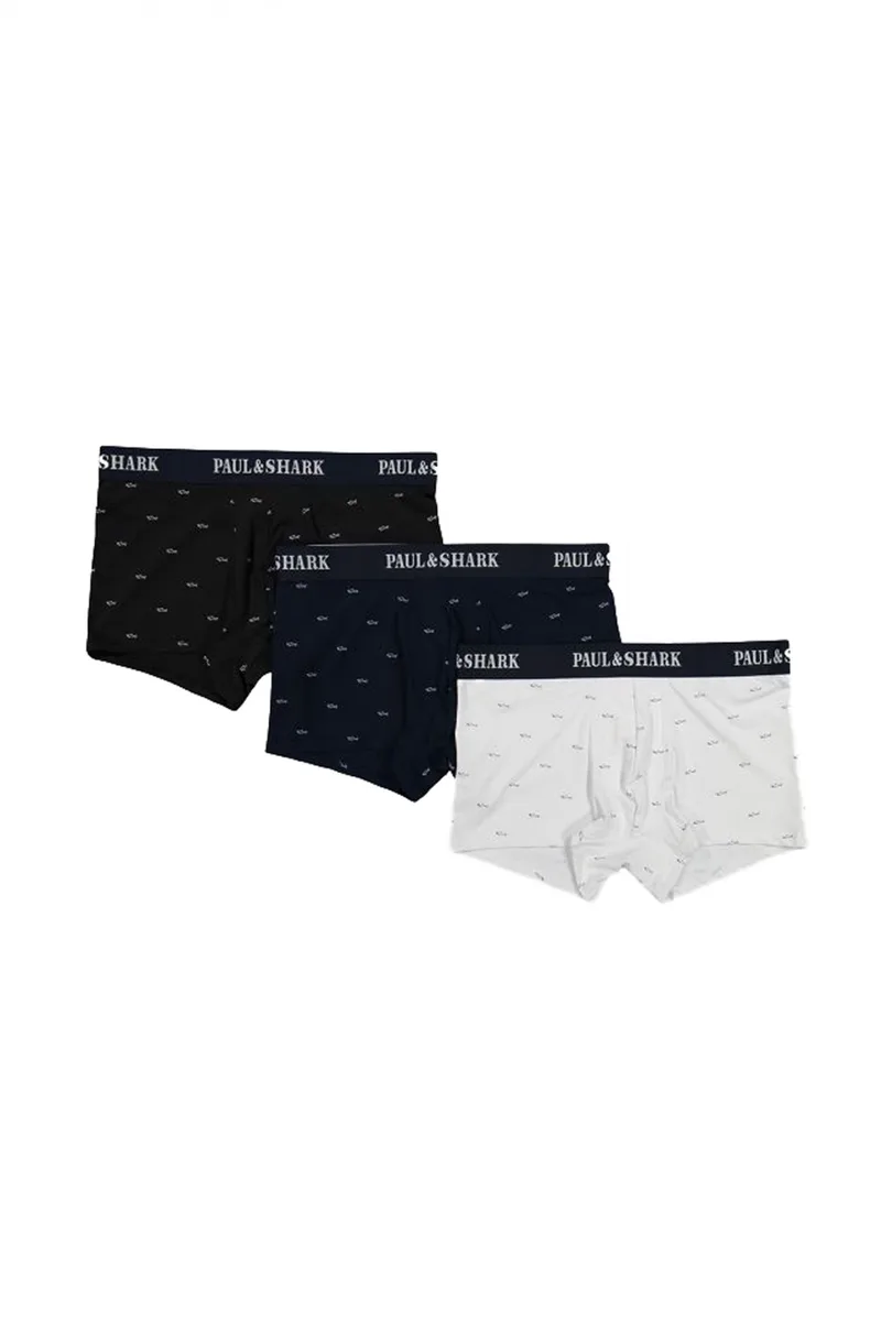 PAUL&SHARK ΕΣΩΡΟΥΧΑ 3PACK BOXER ΜΑΥΡΟ-ΜΠΛΕ-ΛΕΥΚΟ