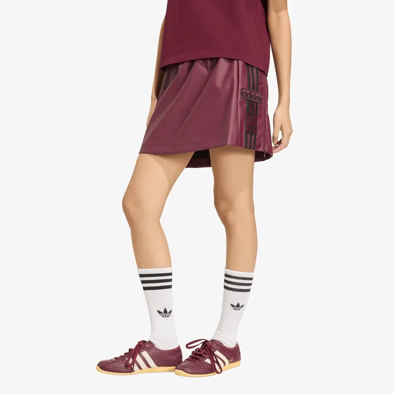 Φούστα adidas Pleather Adibreak Skirt Maroon/ Black M