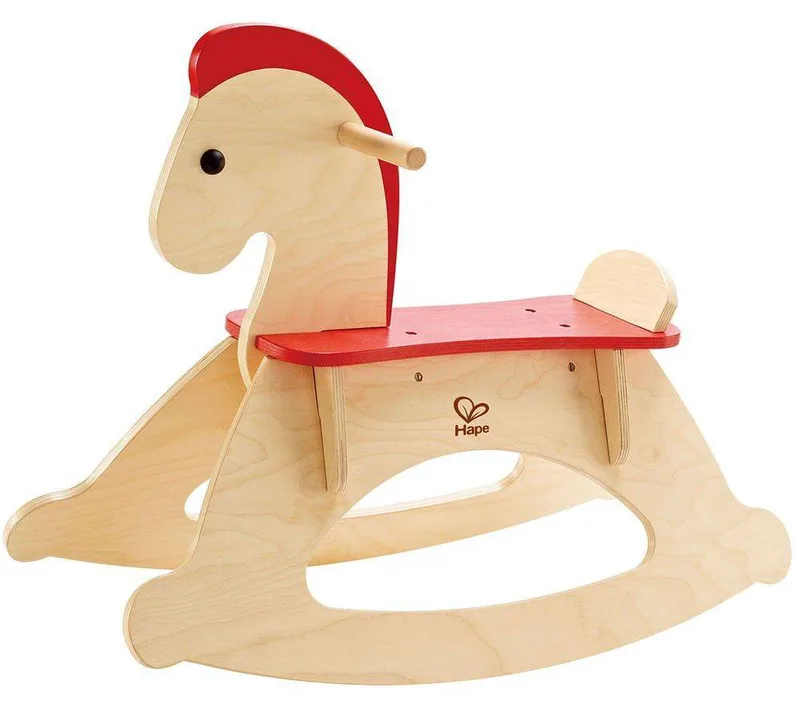 ΚΟΥΝΙΣΤΟ ΑΛΟΓΑΚΙ HAPE ROCK AND RIDE ROCKING HORSE ΜΠΕΖ/ΚΟΚΚΙΝΟ