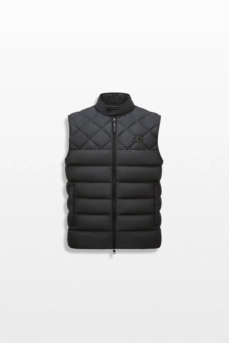 MONCLER Ανδρικό Μαύρο Arcalod Diamond-Quilted Down Vest