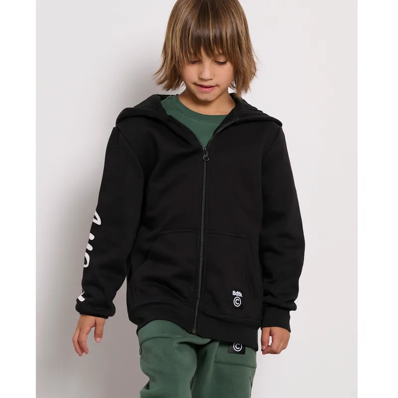 Body Talk Kids All Good MiniME FZ Hoodie Μαύρο (1242-754022-00100)