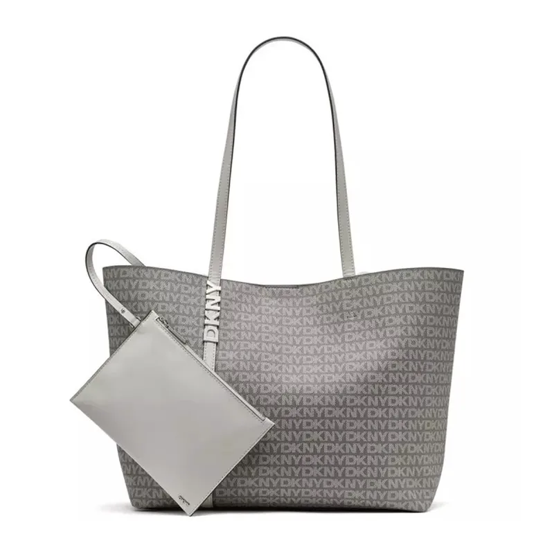 Γυναικεία Τσάντα Χειρός DKNY Avril Tote R52A5G54-MMW Γκρι Logo